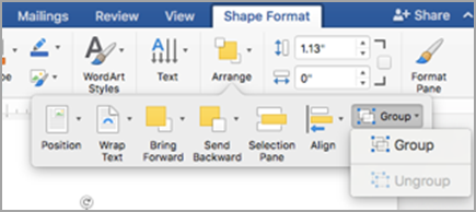 rotate a table to the left in word for mac
